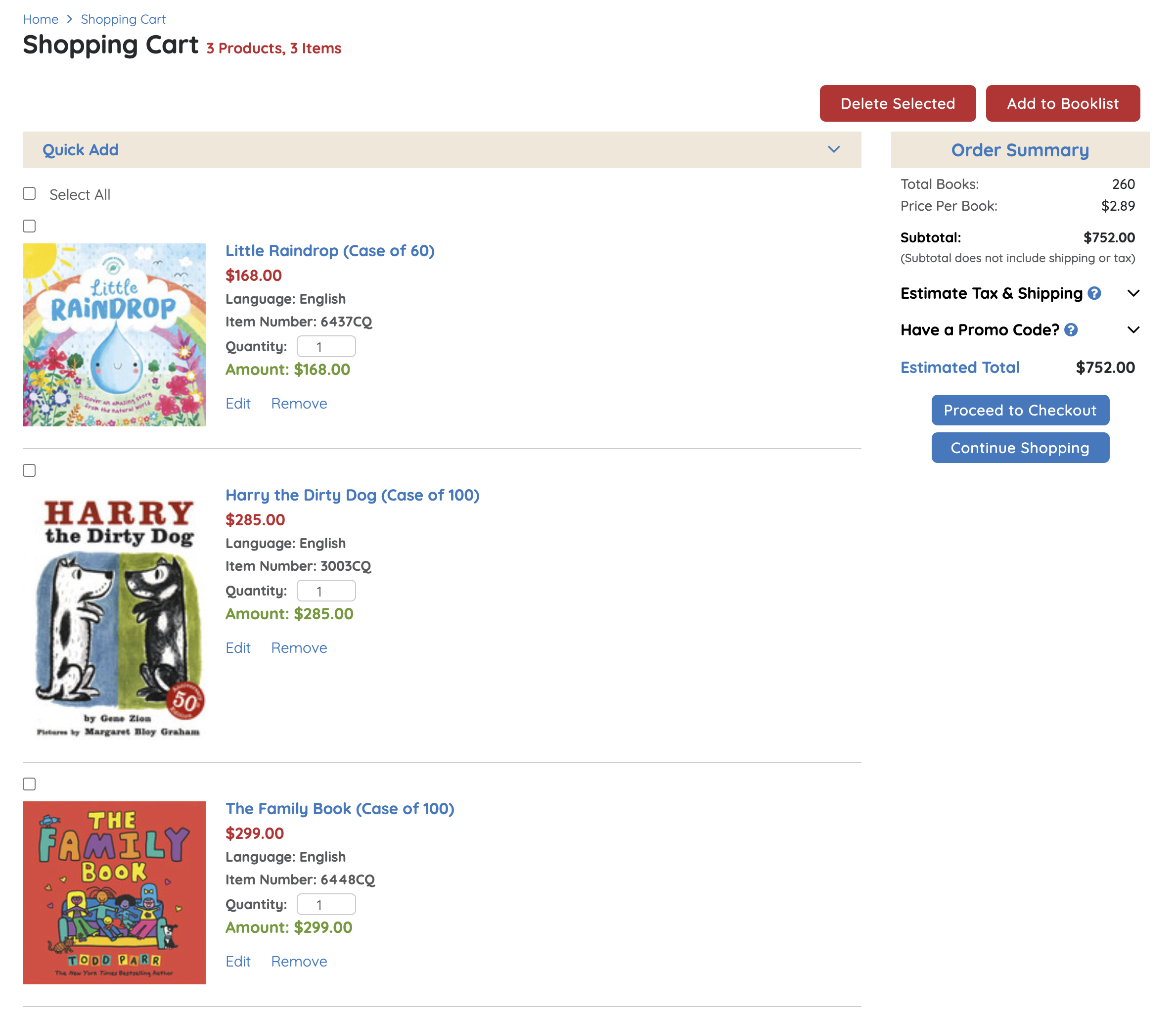 Shopping Cart