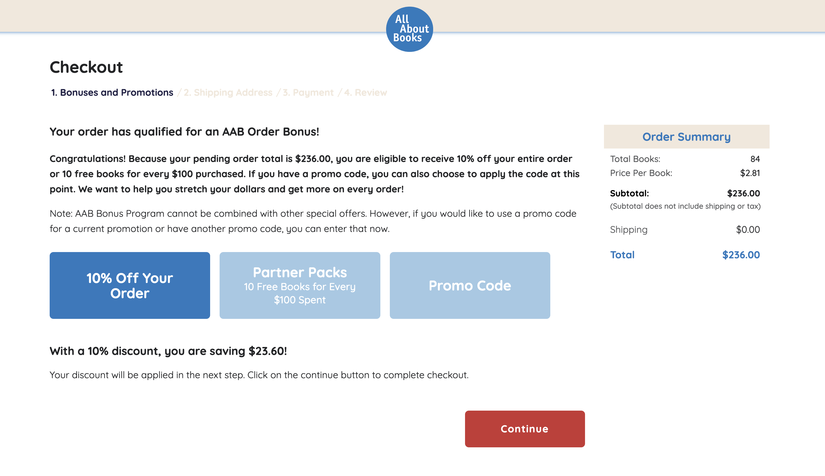 Order Bonuses