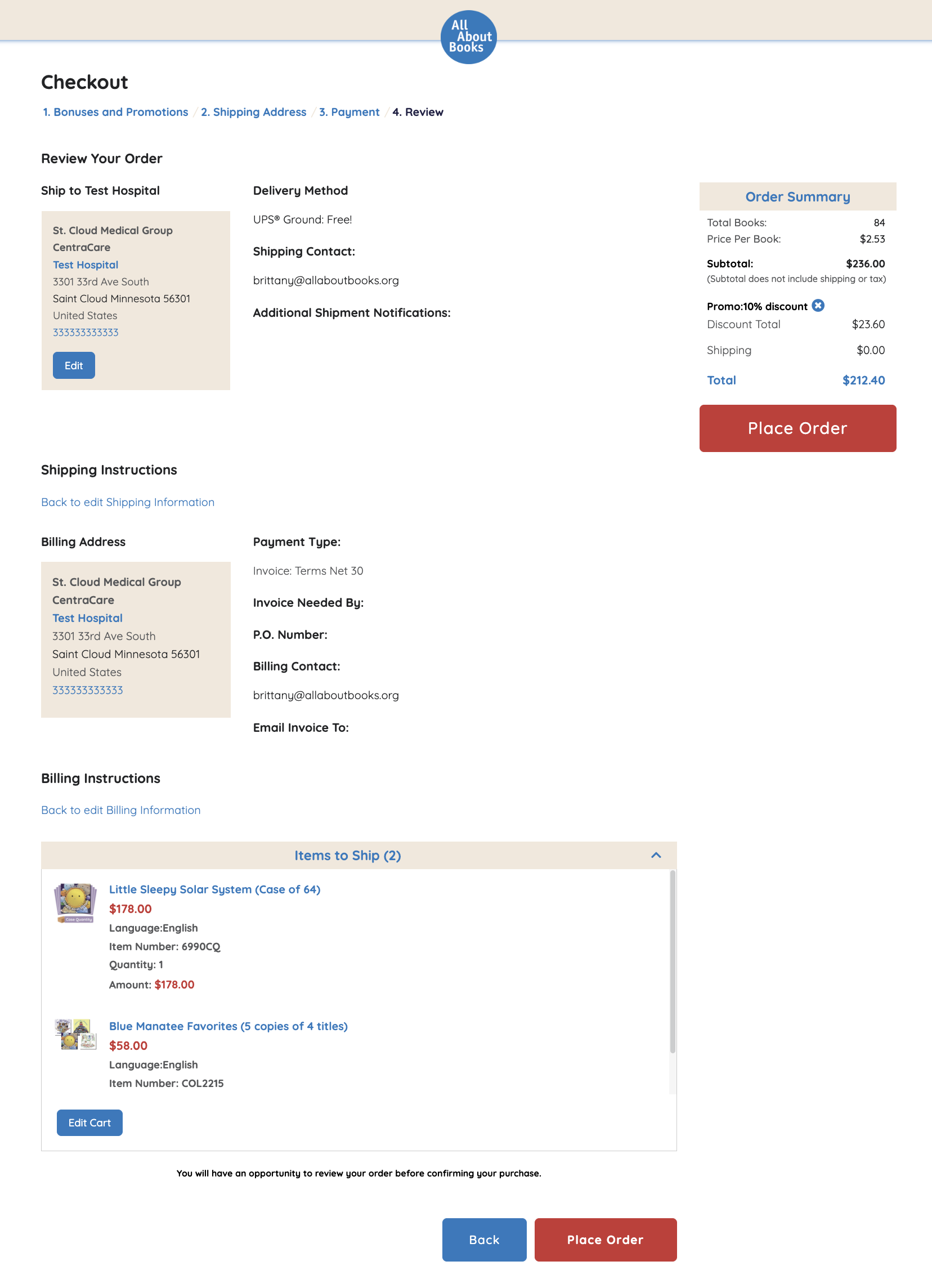 Checkout Review