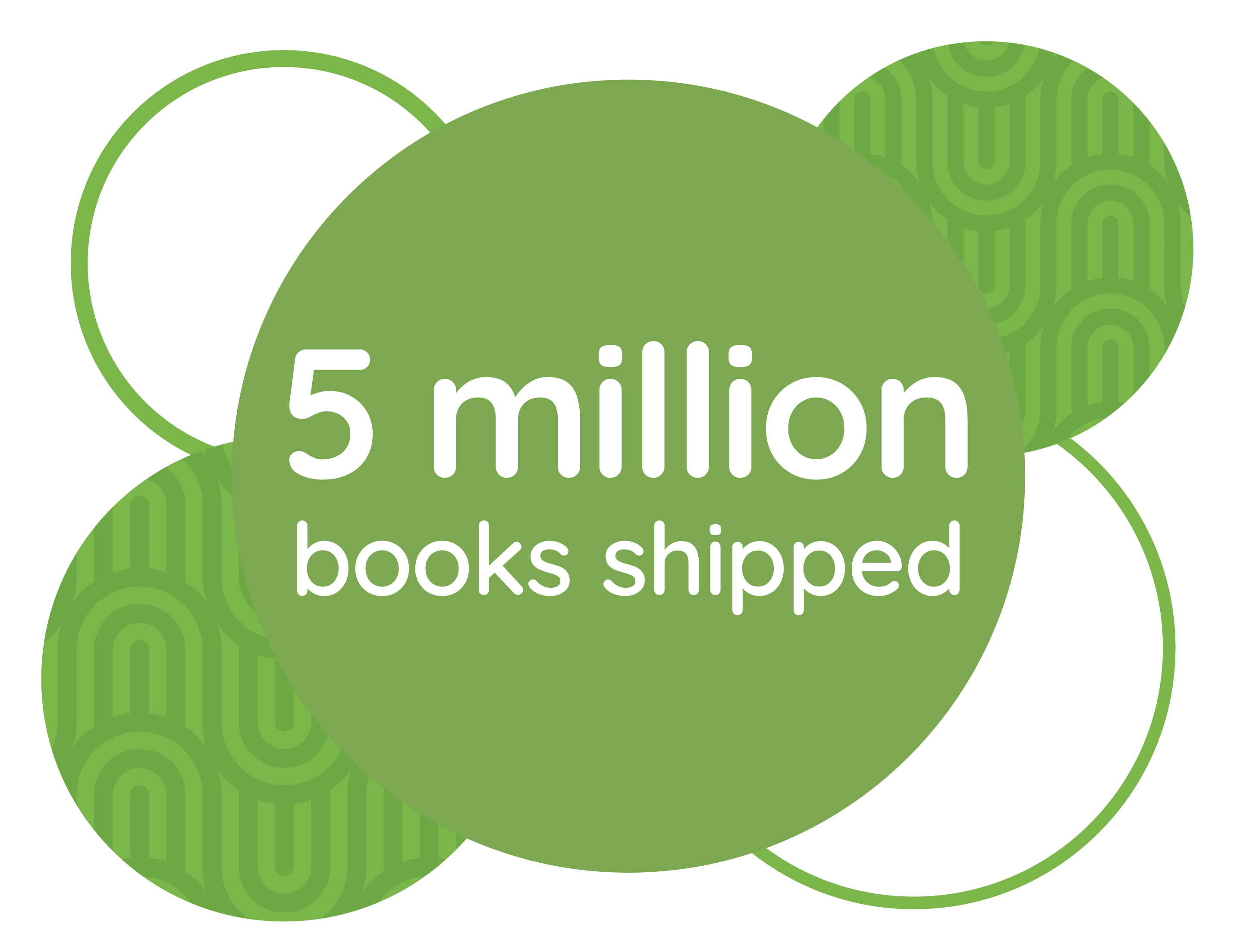 5 million books shipped